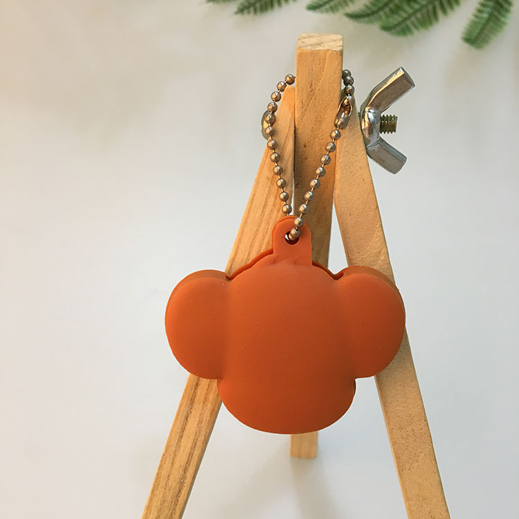 PVC動物LED燈鑰匙套